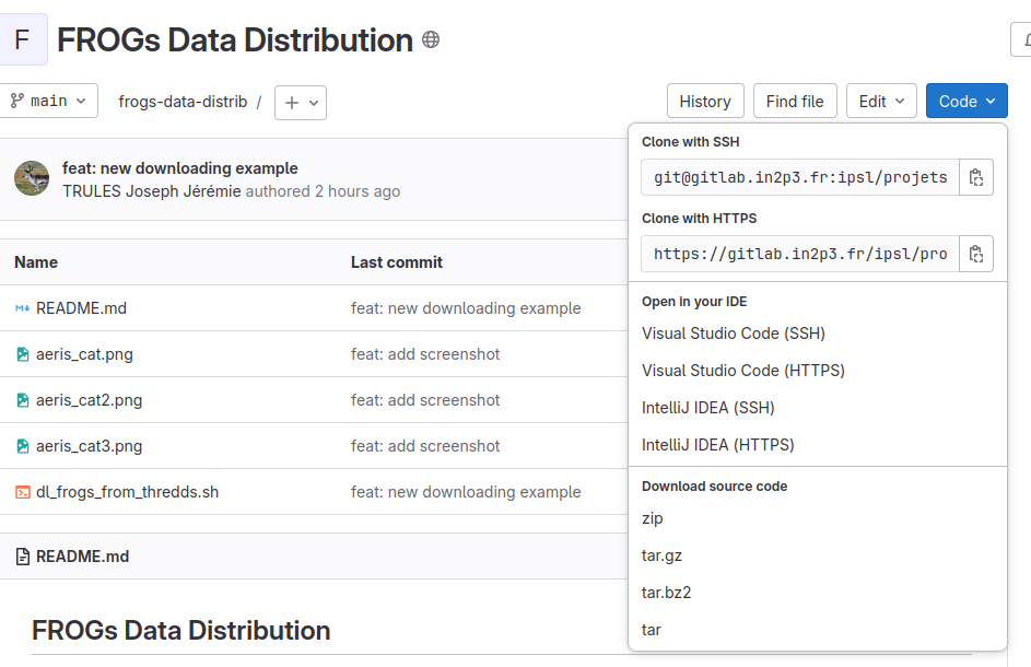 dl from git